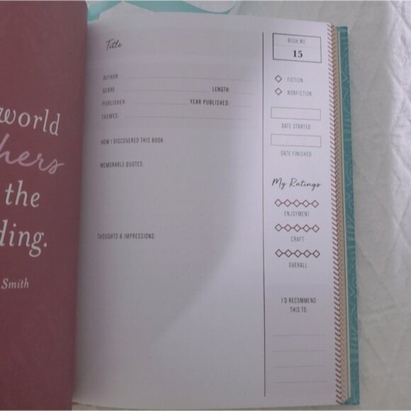 Anne Bogel "My Reading Life" Write in Book Check Journal- Hardcover - Picture 12 of 16